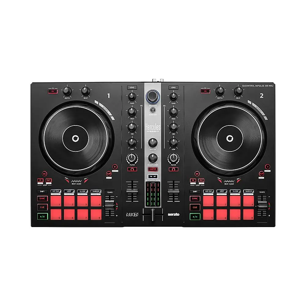 Hight Quality Hercules DJ Control Inpulse 300 MK2 DJ Mixer nero