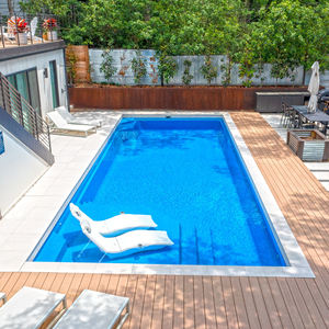 สระว่ายน้ำอินฟินิตี้สระว่ายน้ำกลางแจ้งแบบอิงรอบไฟเบอร์กลาสสวนน้ำพุอ่างจากุซซี่สปา - Product Image 6