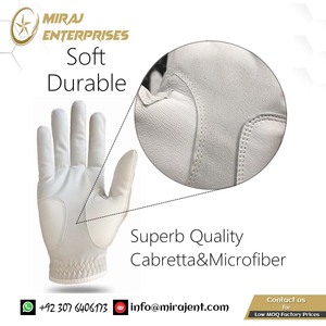 All Weather Grip Navy Khaki Red Small Medium Large XL Venta al por mayor Envío de la gota Pu Leather Soft Mens Guantes de golf Cabretta - Product Image 3