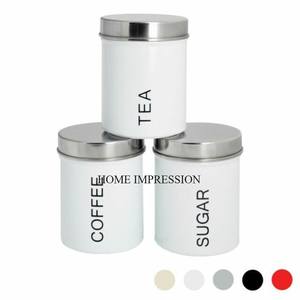 White Color Powder Coated Customized Design Available High Standard Quality <b>Metal</b> Tin Pots Kitchenware Food Items <b>Storage</b> <b>Box</b> - Product Image 5