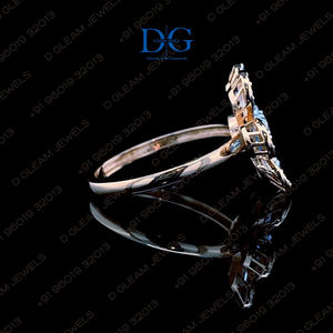 Bague en argent 925 avec diamant Moissanite de couleur fantaisie certifié IGI, sertie de 4 griffes, 4 carats, bijoux ethniques raffinés, cadeau pour fête ou anniversaire - Product Image 4