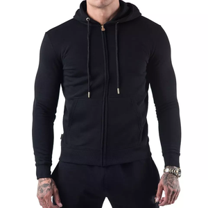 Factory Wholesale Men's Solid Color 100% Cotton Pullover <b>Hoodie</b> Custom Hip Hop Streetwear with Front Logo for Winter - Product Image 3