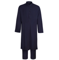 Costume de fête pour homme sur mesure, respirant, fabriqué au Pakistan, en tissu viscose de haute qualité, shalwar kameez cousu à la main