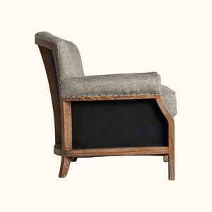 เก้าอี้ผ้าโมเดิร์น Eloise โครงไม้จริง สำหรับห้องนั่งเล่น ห้องนอน หรือสำนักงาน - Product Image 3