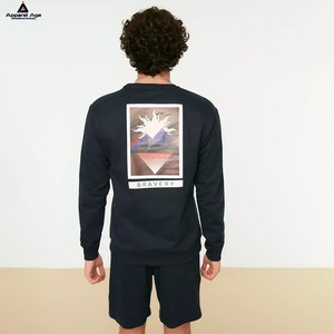 Logo personnalisé OEM & ODM Sweat-shirt pour homme Hiver Col rond 330g 100% Coton Designer Pull personnalisé - Product Image 6