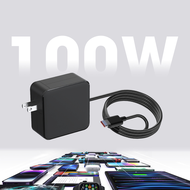 Universal Laptop Charger 90W 100W Fast Charger GAN Quick Charge PD3.0 USB-C Fast PD Type-C Charger for Macbook Laptop
