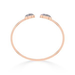 18K Rose Gold Plated High Finish Trendy Adjustable Druzy <b>Silver</b> Twister <b>Bracelet</b> Oval Cab Bezel Setting Unisex Everyday Wear - Product Image 3