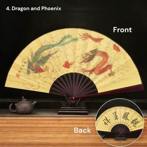 Traditional Handmade Pine Wood Eco-Friendly <b>Craft</b> Folding Hand Fan Custom Printed Decorative Design for Cultural Religious - Product Image 5
