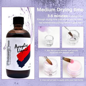 Monomère liquide acrylique professionnel non-jaunissant Pinkee pour fournitures d'onglerie - Product Image 3