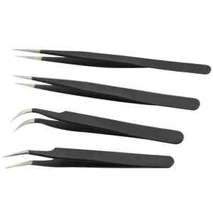 Pince à cils en acier inoxydable incliné antistatique de qualité supérieure HEXA CARE outil de beauté de précision garantie de 2 ans de haute qualité - Product Image 5