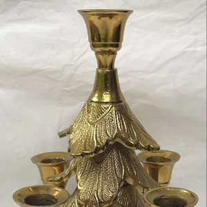 เชิงเทียนสไตล์ต้นคริสต์มาสสำหรับตกแต่งบ้านเทศกาลคริสต์มาสและตามฤดูกาล - Product Image 1