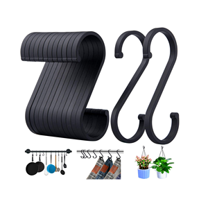 Porte-crochet en métal suspendu organisateur de stockage d'outils de jardin support mural d'outils en métal avec crochets et produit en vente - Product Image 4