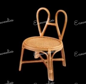 Chaise pour enfants fabriquée à la main en bambou tissé écologique design durable pour la chambre à coucher - Product Image 3