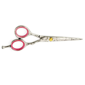 5.5\" Durable Razor-Edged Stainless Steel Barber Scissors Handcrafted Black Hair <b>Shears</b> with Straight Blade-Beauty <b>Tool</b> - Product Image 5