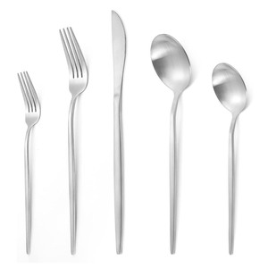 Fabricant de couverts en argent poli Ensemble de couverts de mariage à bas prix Cuillère fourchette et couteau en acier inoxydable pour restaurants et maison - Product Image 3