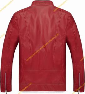 Chaqueta informal con cremallera frontal de piel de cordero de manga larga estilo callejero para mujer con cuello levantado y bolsillo para busto - Product Image 5