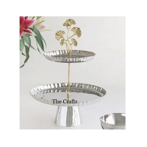 แท่นวางเค้กสแตนเลสสตีลและทองเหลืองสำหรับวางบนโต๊ะและงานแต่งงานดีไซน์ที่ได้เปรียบ - Product Image 4