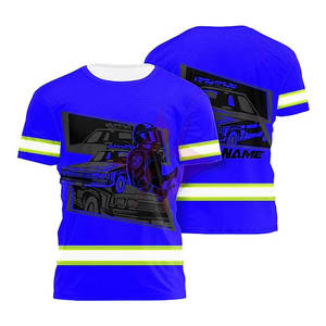 Chemise de sécurité à manches courtes, respirante, vêtements de travail, construction, imprimé, haute visibilité, réfléchissant, industriel, ANSI classe 1, imperméable - Product Image 1