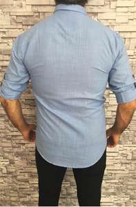 Venta al por mayor de camisas de manga larga de los hombres camisas formales de los hombres Casual Primavera Verano de alta calidad de negocios personalizados camisa de caballero para los hombres - Product Image 3