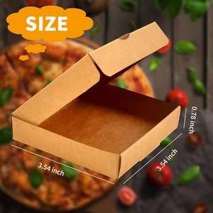 Cajas pequeñas para Pizza de 3,5 pulgadas, cajas desechables, Mini cajas de cartón para Pizza, 3,5x3,5 para Pizza, pastel, galletas, favores de fiesta - Product Image 2