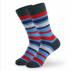 ถุงเท้ายาวลายทางสำหรับผู้ชายถุงเท้ายาวผ้าฝ้ายขนาดใหญ่สำหรับนักธุรกิจถุงเท้ายาวสีสันสดใส - Product Image 3