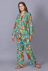 ชุดชุดนอนชุดชุดนอนผ้าฝ้ายอินเดียชุดชุดนอนชุดนอนสำหรับผู้หญิงชุดเดรสสำหรับผู้หญิง - Product Image 3