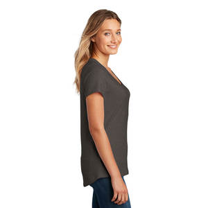 Breathable <b>Ladies</b> Short Sleeve Custom-UV Pro Scoop Neck Smoke Grey Small <b>T</b> <b>Shirts</b> - Product Image 3