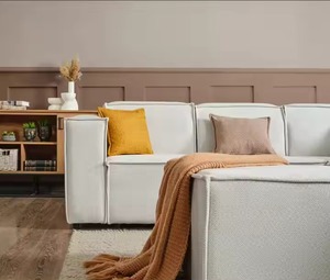 Muebles de sala de estar modernos y elegantes, juego de esquina de tela elegante para el hogar, dormitorio, Villa, convertible de hermoso diseño - Product Image 2