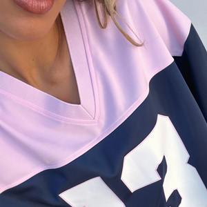 Jersey de ventilador personalizado de moda, ropa de calle, Top corto de Hip Hop de malla de gran tamaño, ropa Unisex transpirable, Jersey de ventilador personalizado de alta calidad - Product Image 4