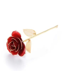 Venta al por mayor Inicio Boda Decorativo 24K Oro Rosa Día de San Valentín Día DE LA Madre Regalo Diseño Moderno 24K Oro Rosa En Precio Asequible - Product Image 3