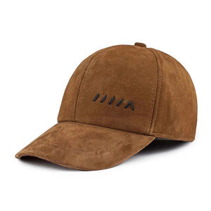 Casquette de baseball unisexe 100% en cuir de mouton véritable sangle arrière réglable chapeau et casquette pour hommes et femmes Service OEM disponible - Product Image 1