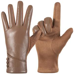 Guantes de cuero de alta calidad para hombre, ropa para adultos, superventas, cómodos, a precio barato, guantes de cuero transpirables con logotipo/diseños personalizados - Product Image 1