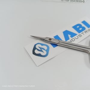 High Quality Stainless Steel Nail Cuticle Scissors Private Label Curved Blade Manicure Equipment Sharp Beauty <b>Tool</b> Manufacturer - Product Image 4