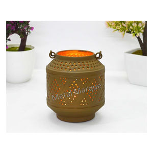 Iron Decorative Perforated Hot <b>Sale</b> Mini Hanging Lantern Classic Look Modern Fancy Lantern High Quality Premium T-<b>Light</b> Votive - Product Image 1