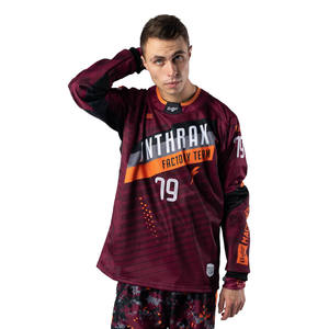 Fabricante de fábrica Paintball Jerseys Camisetas deportivas Impresión personalizada Paintball Uniforme Jersey Manga larga Paintball Jersey - Product Image 1