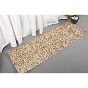 Classic Beige Brown 1.6 X 4.9ft Handmade Wool Fur Turkish <b>Rug</b> Rectangular Patchwork Design for Living Room <b>Bedroom</b> Hallway Latex - Product Image 4