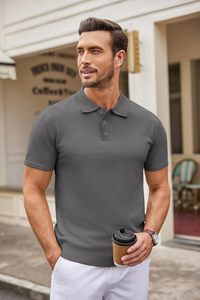 เสื้อโปโลแขนสั้นสำหรับผู้ชายออกแบบโลโก้ของคุณเอง - Product Image 5