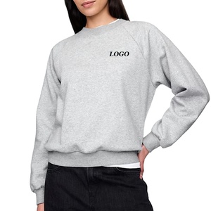 Sudadera de Color Sólido para Mujer, con Logotipo Personalizado para Compradores Mayoristas, Duradera, de Corte Holgado y Manga Larga para Invierno, Cuello Redondo 2026 - Product Image 1