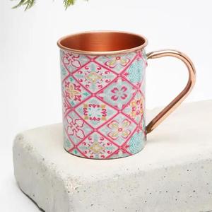 Tasse de conception imprimée en métal de haute qualité pour boire à bas prix en Inde - Product Image 5