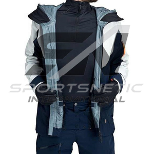 Chaqueta de Nieve Deportiva Unisex de Alta Calidad, Impermeable, con Capucha, Cierre Frontal, Color Sólido, Cálida, en Oferta - Product Image 3