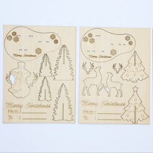 Puzzle 3D en bois fait main pour Noël, cadeau pour enfants, style imitation antique, origine Vietnam, finition polie - Product Image 1