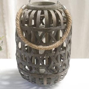 Lanterne et bougeoir en bambou 100% faits à la main pour la décoration de la maison fabriqués au Vietnam pour les fêtes d'anniversaire de Noël et de Pâques - Product Image 4