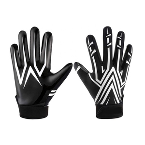 No Slip American <b>Football</b> Receiver Gloves High Tack Silicone Grip Protection Synthetic <b>Leather</b> Comfortable Fit Customizable Size - Product Image 4