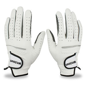 Guantes de golf masculinos de calidad superior al por mayor mano izquierda/derecha coloridos Cabretta piel de oveja antideslizantes de secado rápido empuñaduras personalizadas - Product Image 3