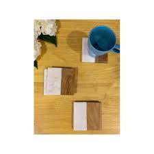 ชุดถาดรองแก้วหินอ่อนสีขาวลายฟอยล์สีทองที่รองแก้วหินอ่อนหินอ่อนสีขาวรูปหัวใจรูปทรงตามสั่ง - Product Image 2