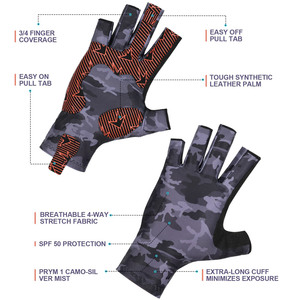 Guantes de pesca sin dedos de tela ligera de alta calidad para hombres y mujeres Guantes de pesca de protección solar Guantes de trabajo superiores - Product Image 4