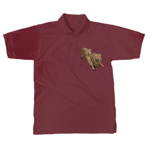Polo classique pour adulte Cheetah Brothers 100% Coton Respirant Infroissable Brodé Couleurs foncées Uni XL 4XL Haute Qualité - Product Image 3
