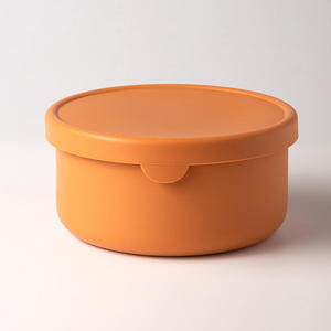 Classic Eco-Friendly Silicone Food <b>Storage</b> Containers Round Nestable Bowls with Lids for Freezer & <b>Microwave</b> Use Customizable - Product Image 3