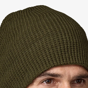 Bonnets unisexes d'hiver pour hommes en gros Logo personnalisé brodé Chapeaux tricotés 100% coton Fabrication directe - Product Image 5