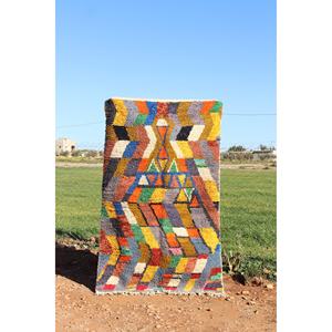 Éclectique coloré fait à la main écologique lavable en polypropylène tapis protecteur usage domestique tissé techniques - Product Image 1